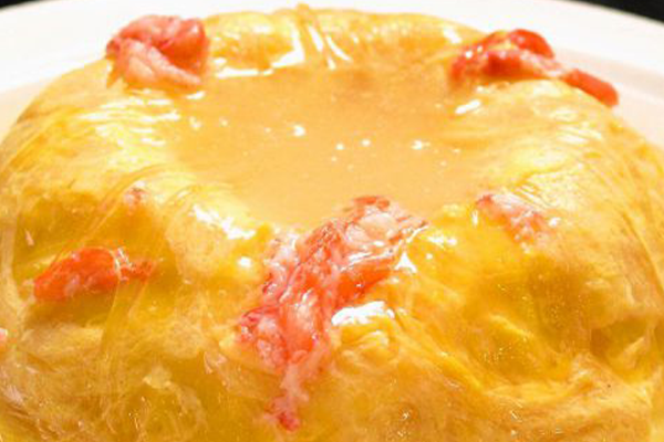 カニフカヒレ入り特製あんかけ炒飯